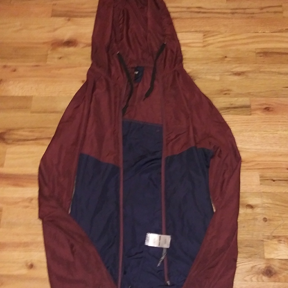 Red and blue zumiez windbreaker